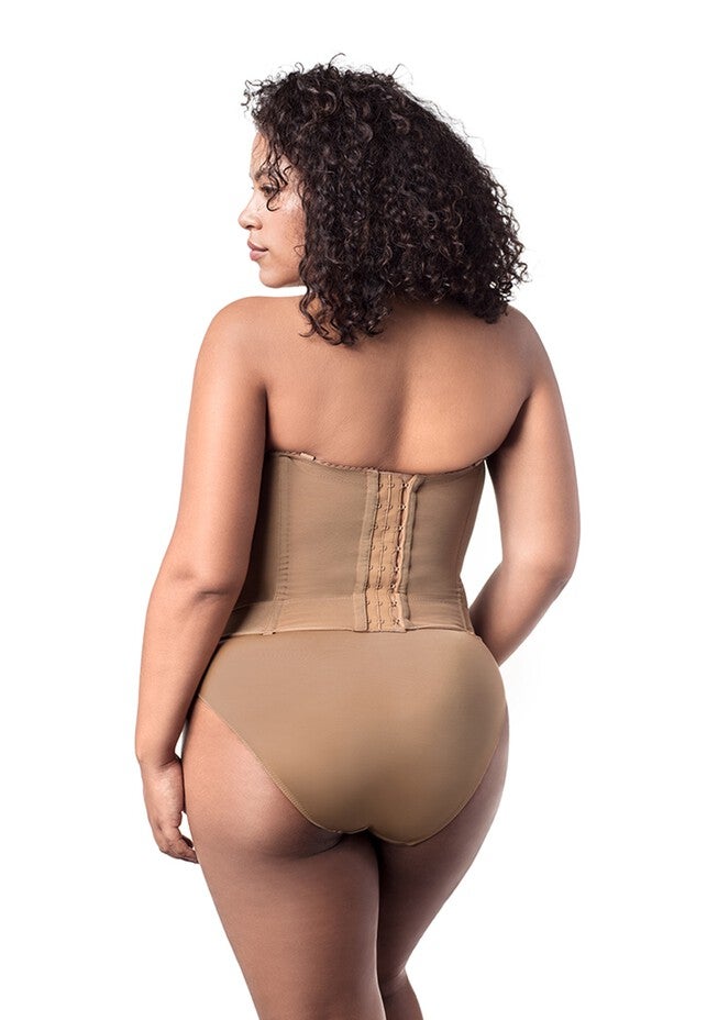 Make it Smooth Strapless Longline 6421, MOCHA, on-hover image number 1