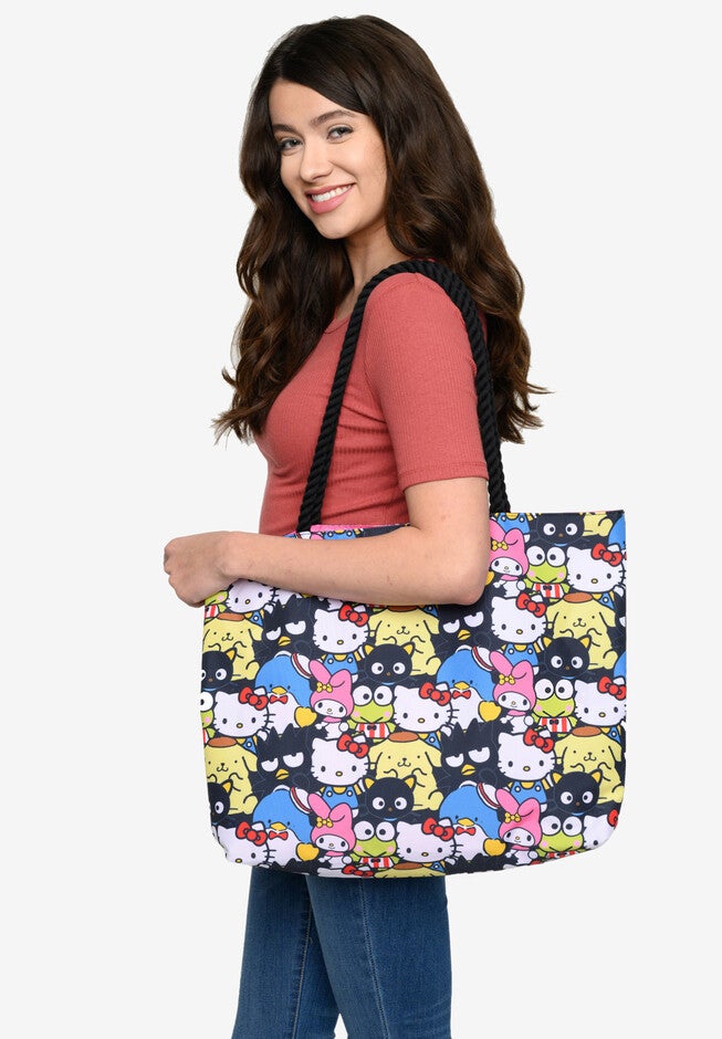 Hello Kitty Tote Bag Travel Beach Carry-On Tote Bag, MULTI, hi-res image number 0