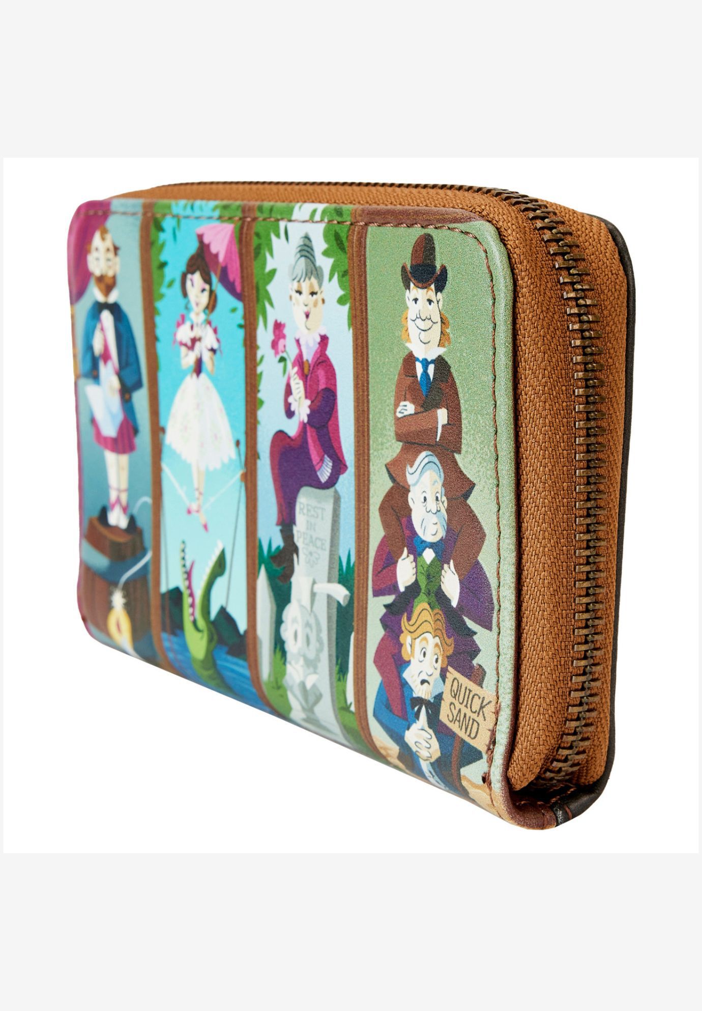Loungefly x Disney Haunted Mansion Portraits Zip-Around Wallet, BLACK, alternate image number 3