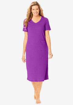 Plus Size V Neck Lounger Dresses