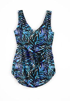 Plus Size Blue Swimwear