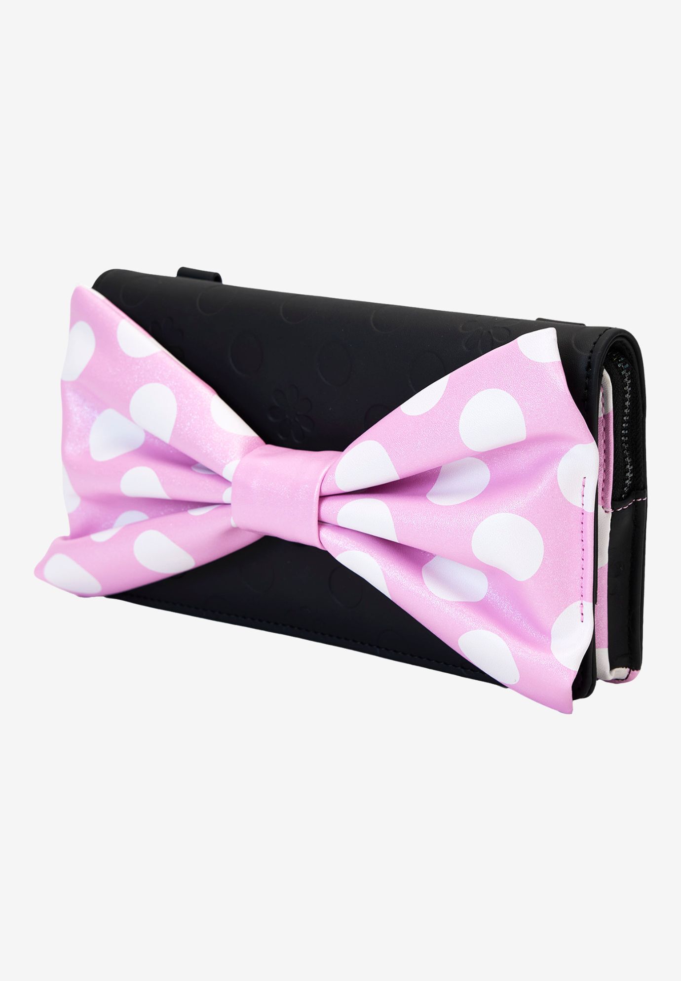 Loungefly x Disney Minnie Mouse Clutch Crossbody Bag Rock The Dots, BLACK, alternate image number 3