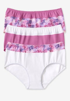 Full Coverage Stretch Cotton Color Block Brief 3-Pack