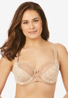 Lace-Trim Underwire Bra