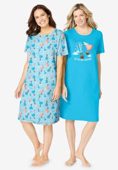 2-Pack Short-Sleeve Sleepshirt