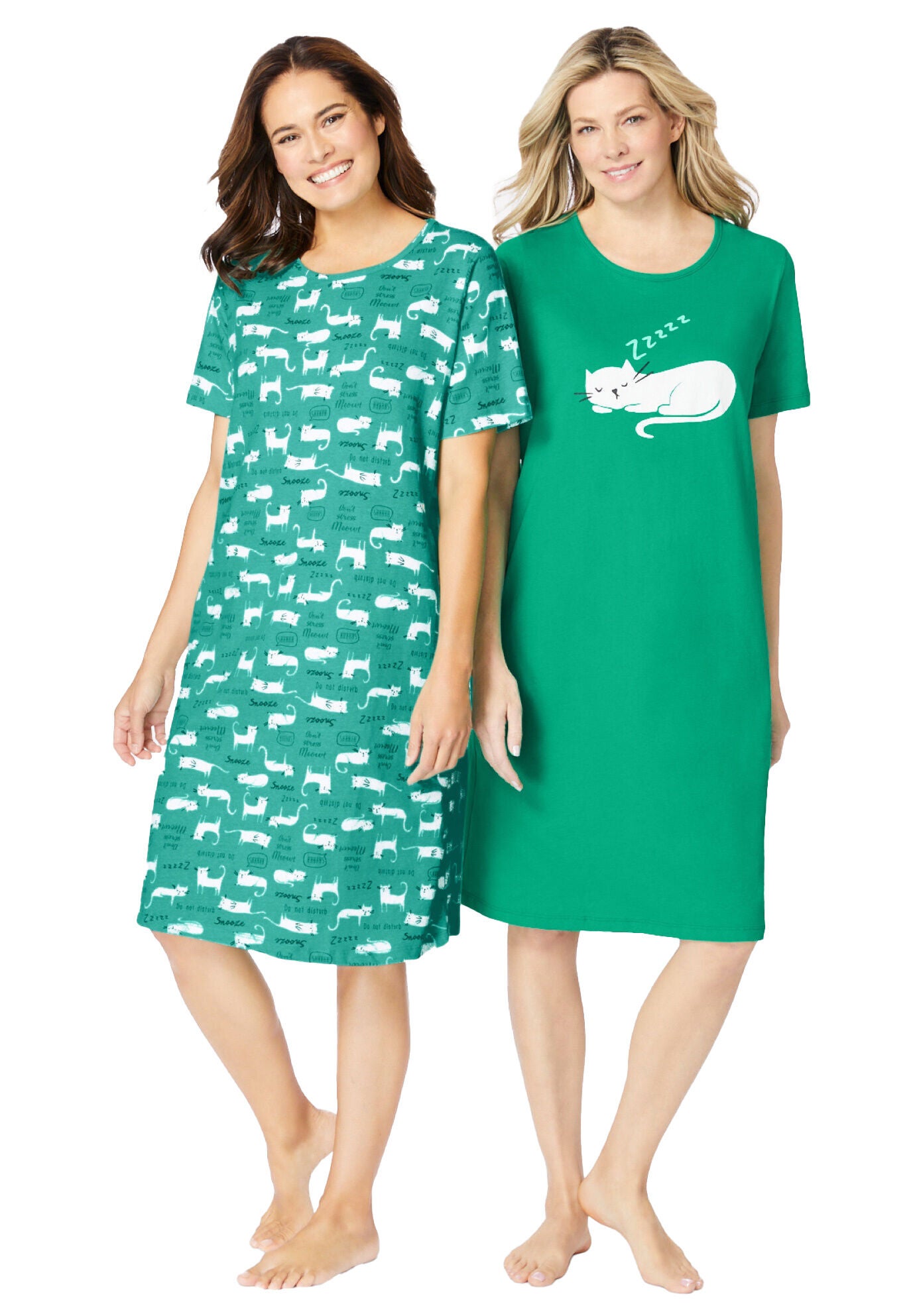 2-Pack Short-Sleeve Sleepshirt, , alternate image number 4
