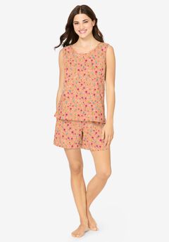 2-Piece Sleeveless Tee and Shorts PJ Set