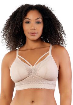 Mia Dot Wire-Free Padded Mesh Bralette