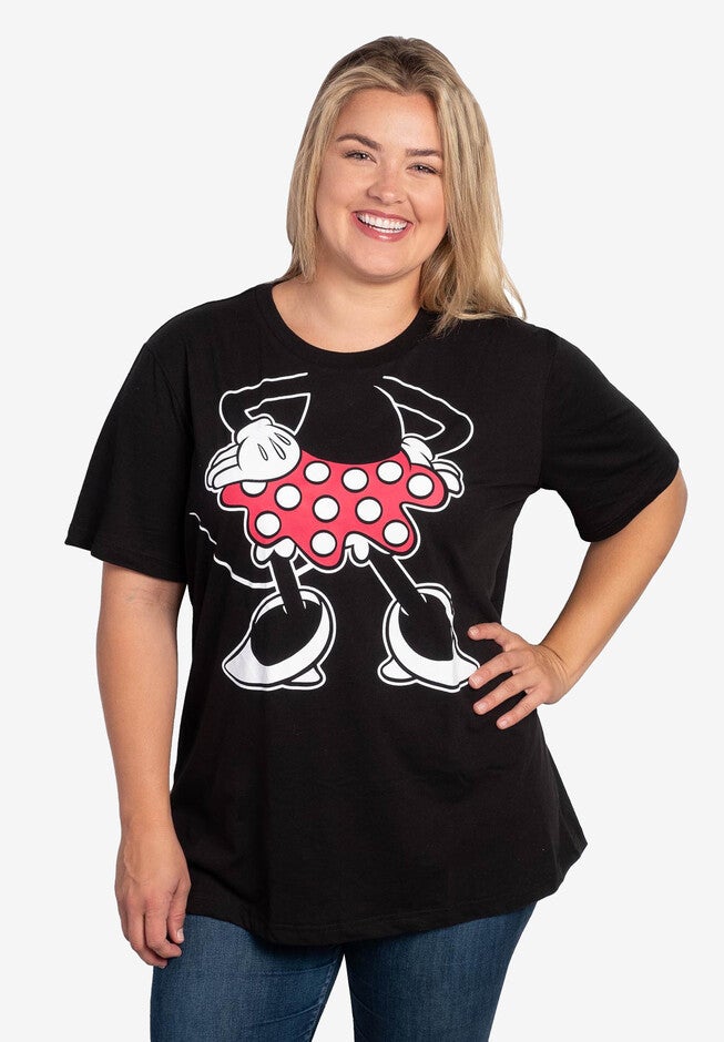 Disney Minnie Mouse Costume T-Shirt Black, BLACK, hi-res image number 0