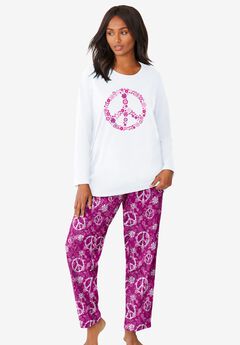 Long Sleeve Knit PJ Set