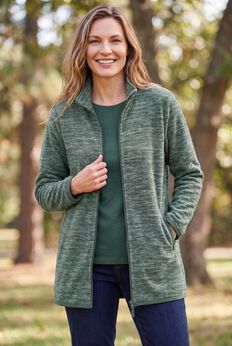 Zip-Front Microfleece Jacket