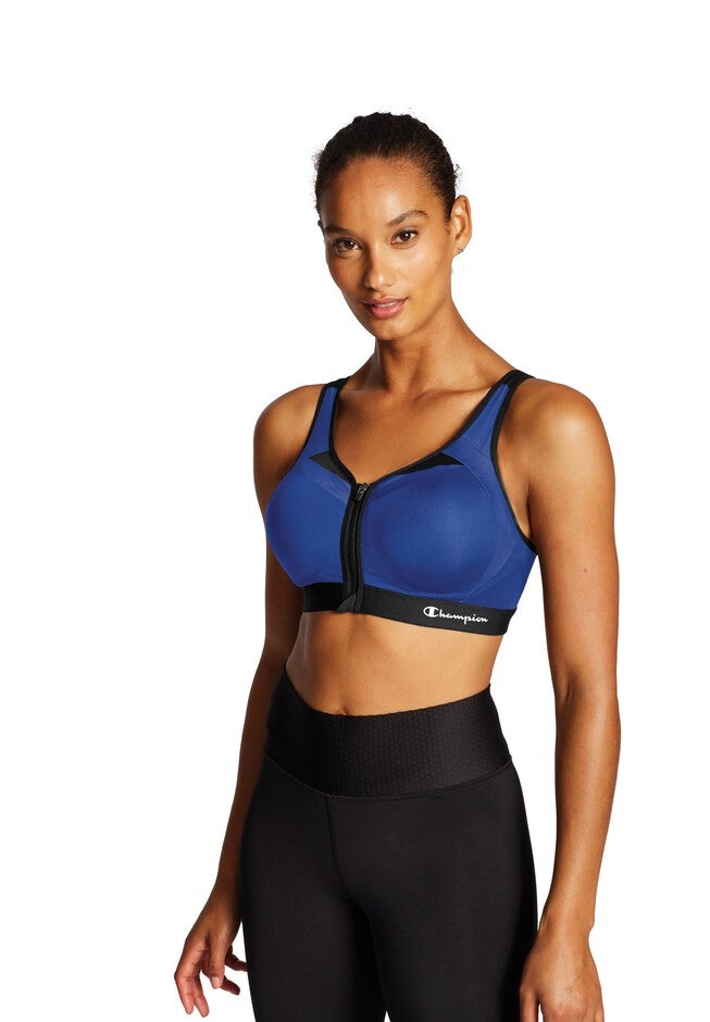 Motion Control Zip Sports Bra, SURF THE WEB, hi-res image number 0