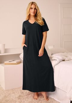 V-Neck Short Sleeve Maxi Lounger