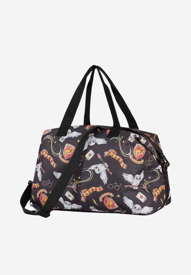 Harry Potter Weekender Duffel Bag Travel Carry-On Hedwig Gryffindor, BLACK, hi-res image number null