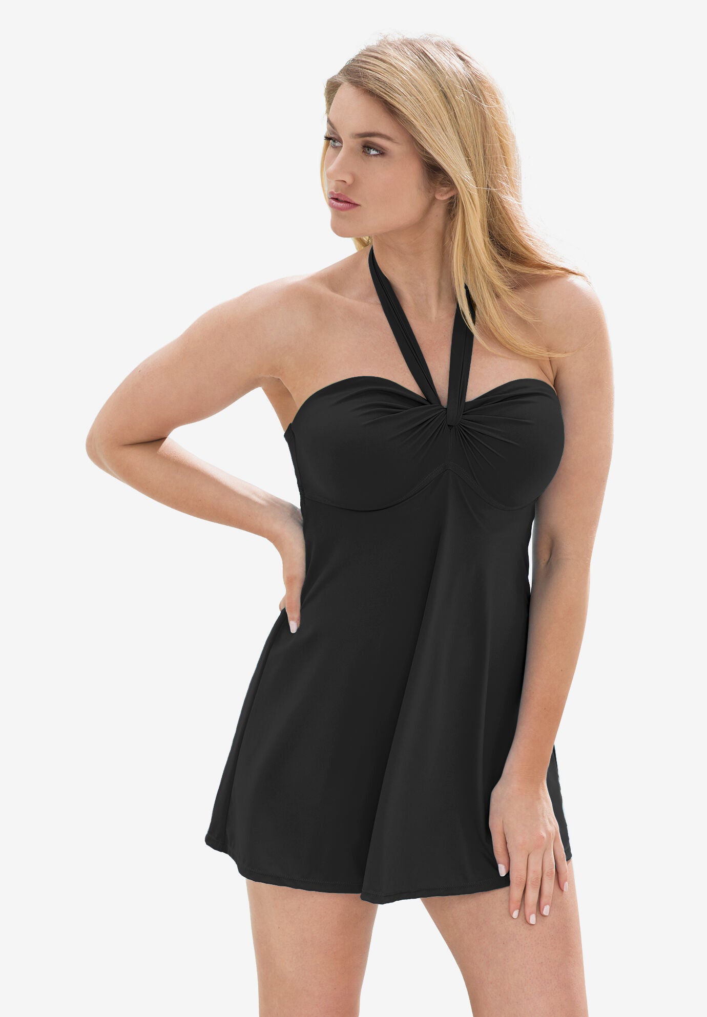 plus size long swimdress