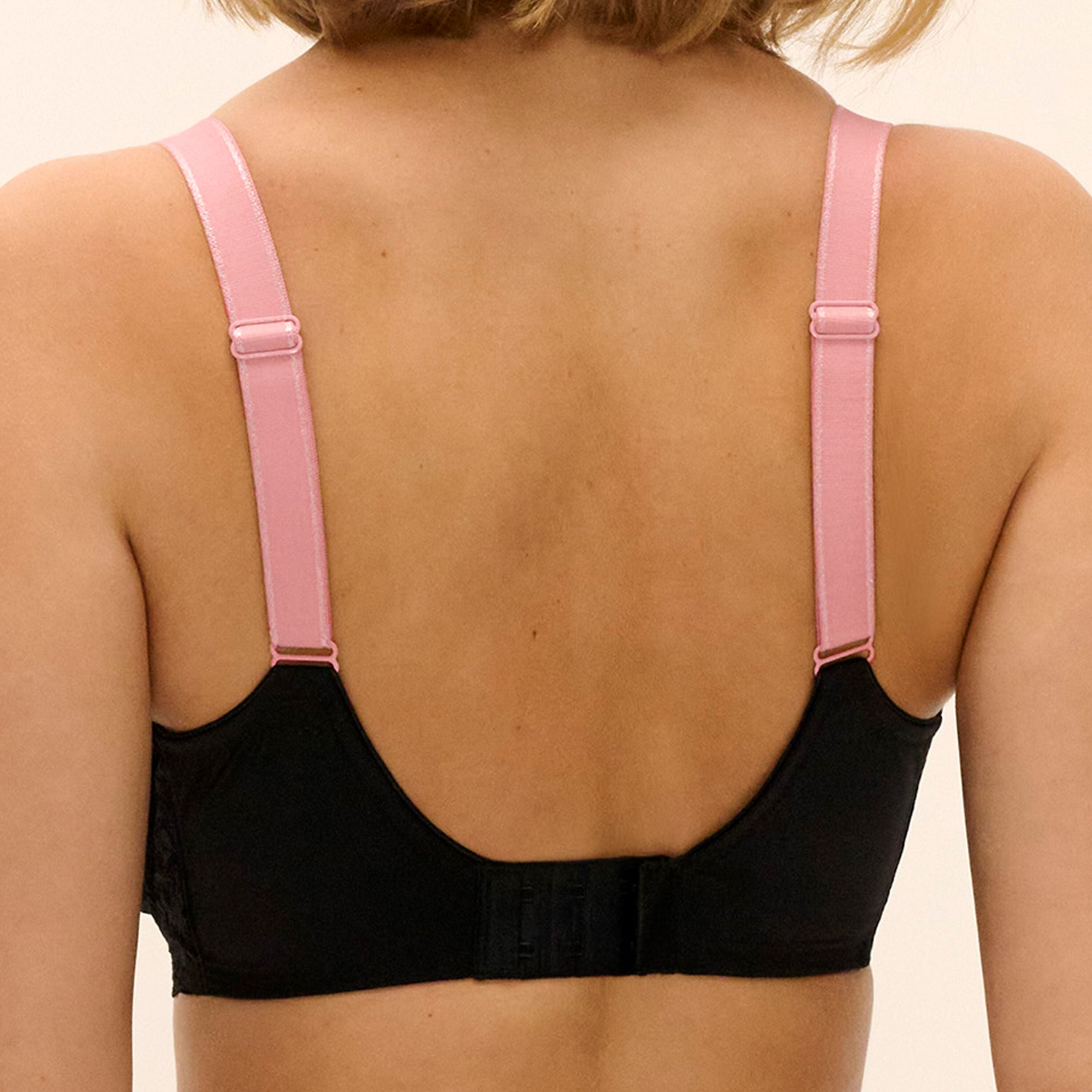 Offbeat Underwire Side Support Bra, BLACK, on-hover image number 1