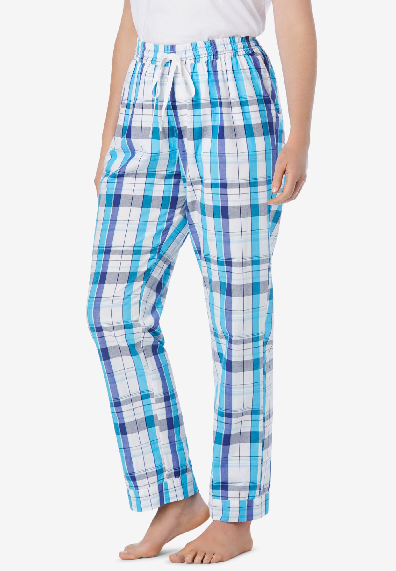 Women's cotton poplin pajama pants Clearance