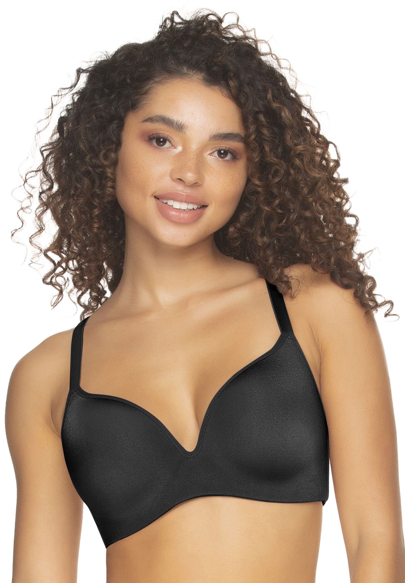 Body Smooth Flexi-Wire Seamless Back Smoothing Bra, BLACK, hi-res image number 0