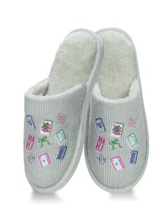 Mah Jong Plush Slippers