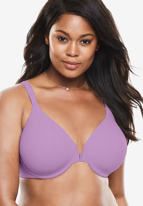 Brigitte Racerback Front-Close Seamless Underwire Bra, AMETHYST PLUM, hi-res image number null