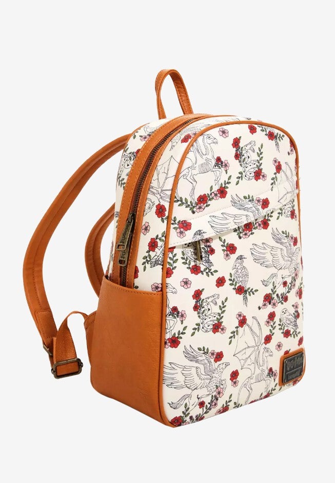 Loungefly X Harry Potter Creatures & Flowers Mini Backpack , , alternate image number null