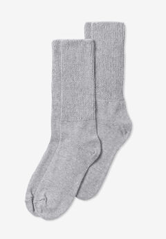 2-Pack Open Weave Extra Wide Socks