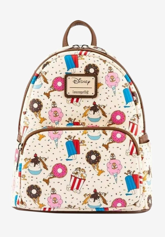 Loungefly X Disney Chip 'N Dale Snacks Sweets Mini Backpack, WHITE, hi-res image number 0