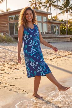 Plus Size Sleeveless Cotton Nightgowns
