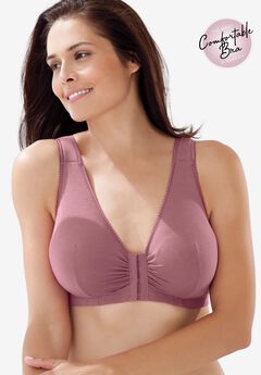 Leading Lady® Meryl Cotton Front-Close Wireless Bra