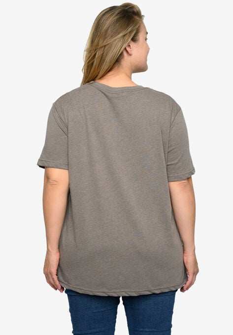 Women'S Scooby Doo T-Shirt Classic Graphic Print Heather Brown T-Shirt, , on-hover image number null
