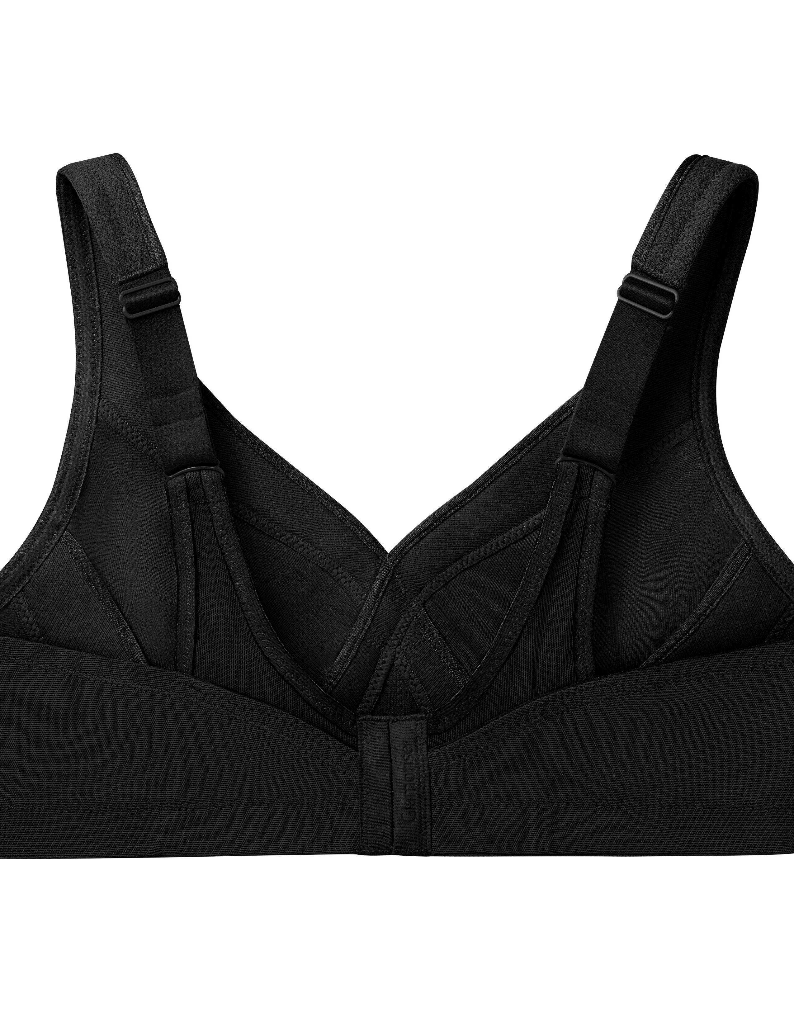 Glamorise MagicLift Seamless Sports Wirefree Bra 1006 (Women's & Women's Plus), BLACK, alternate image number 4