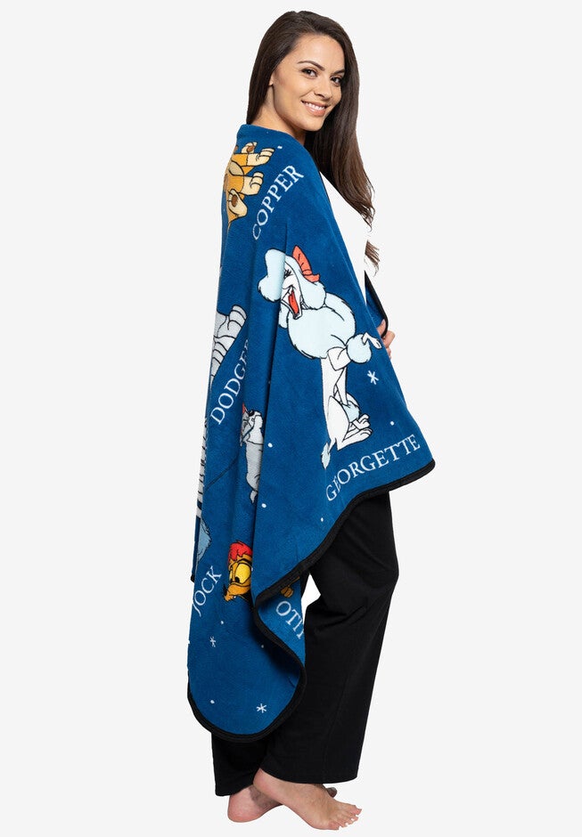 Disney Dogs Throw Blanket 46 inches x 60 inches Plush Lady & The Tramp Jock Dodger Copper, , alternate image number null