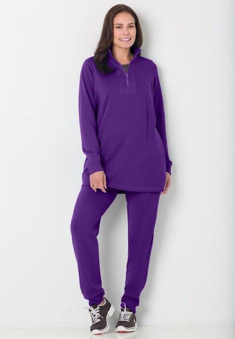 2-piece fleece sweatshirt set, , alternate image number null