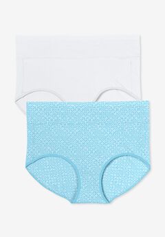 Cotton Spandex Comfort Waist Brief 2-Pack
