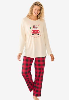 Long Sleeve Knit PJ Set