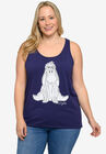 Disney Eeyore Tank Top Shirt Indigo Blue T-Shirt, NAVY, hi-res image number null
