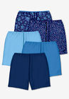 Women's Cotton Boxer 5-Pack, EVENING BLUE DOT PACK, hi-res image number null