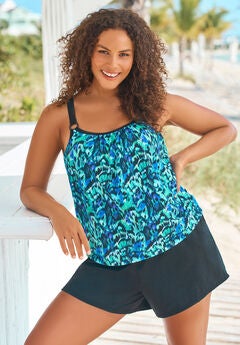 Tank Overlay Swim Romper
