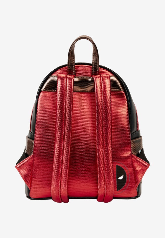Loungefly X Marvel Deadpool Mini Backpack Metallic Red, , on-hover image number null