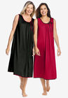 2-Pack Sleeveless Nightgown , CLASSIC RED BLACK, hi-res image number null