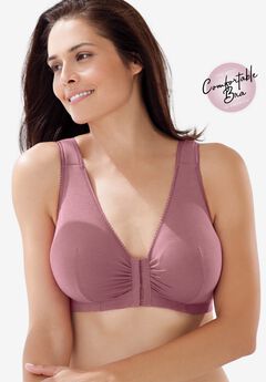 Leading Lady® Meryl Cotton Front-Close Wireless Bra