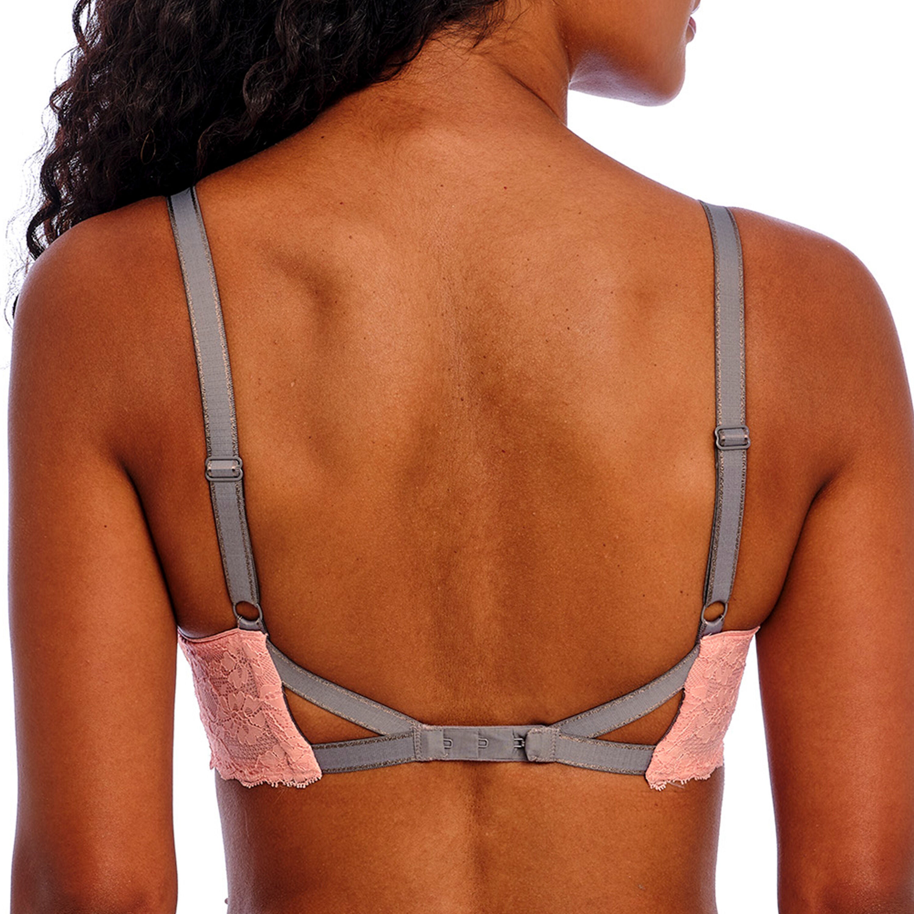 Offbeat Underwire Plunge Bra, ROSEHIP, on-hover image number 1