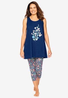 Plus Size Capri Pajamas
