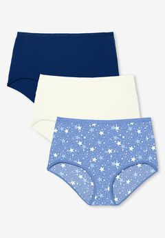 Full-Cut Cotton Spandex Brief 3-Pack