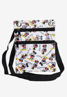 Mickey & Minnie Mouse Poses Passport Bag Travel Crossbody Purse White, MULTI, hi-res image number null