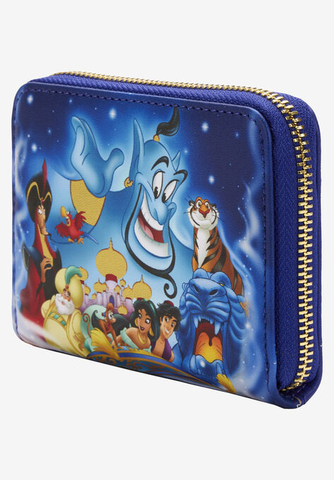 Loungefly X Disney Aladdin Jasmine Zip Around Wallet, , on-hover image number null