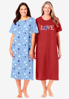 2-Pack Long Sleepshirts