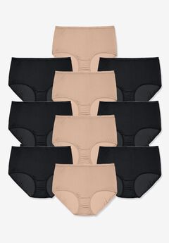 Plus Size Black Full Briefs