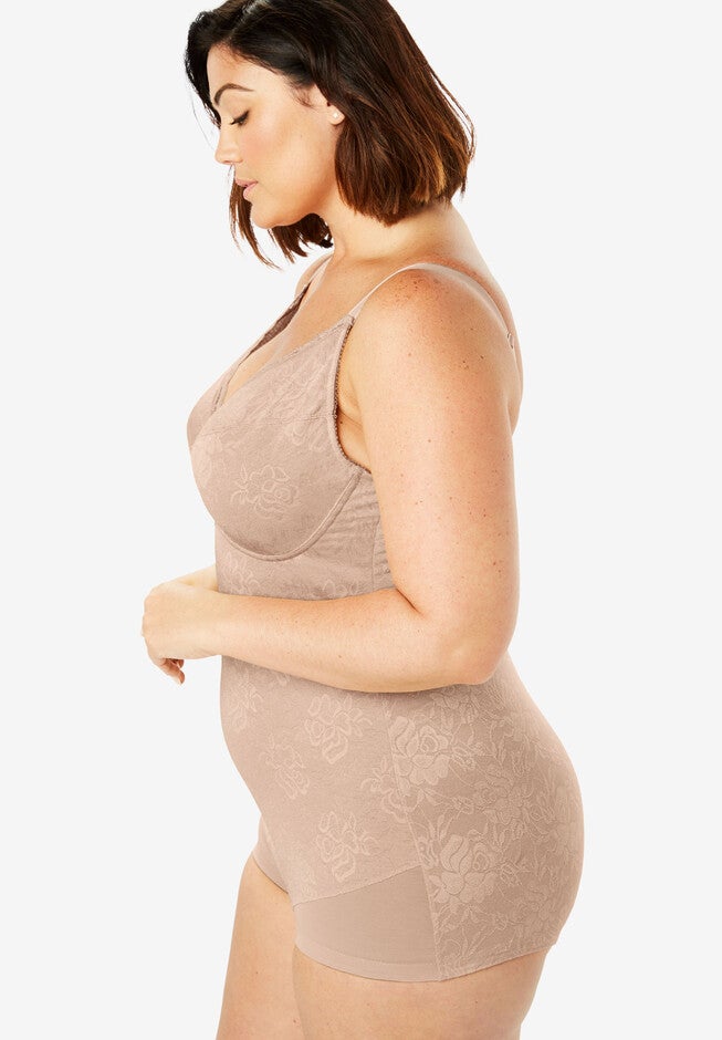 Smooth Lace Body Briefer , , alternate image number 2