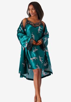 The Luxe Satin Short Peignoir Set